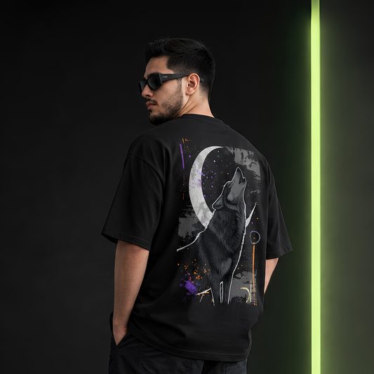 Buy The OA Crescent Wolf Graphic Oversized Tee Now