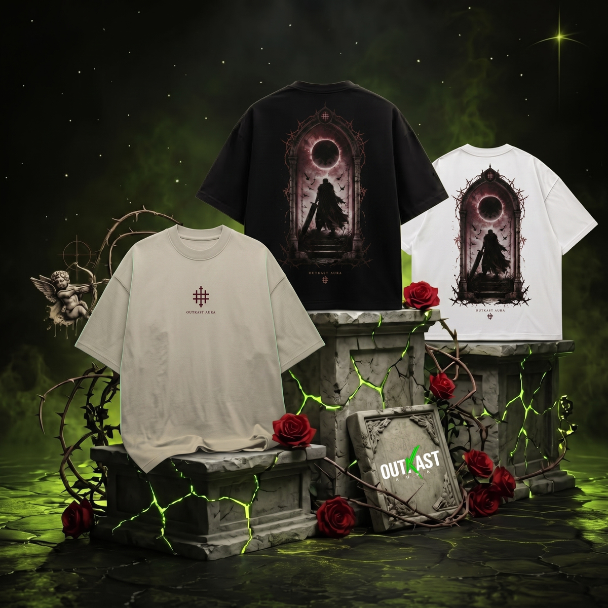 OA The Berserk Black Swordsman Tee