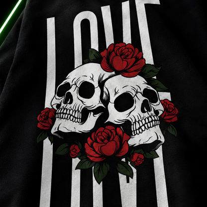 Shop The OA Skulls & Roses Oversized Tee